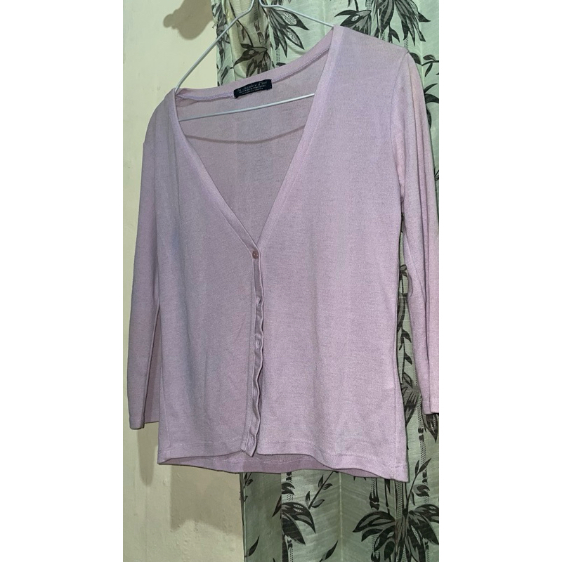 cardigan ungu