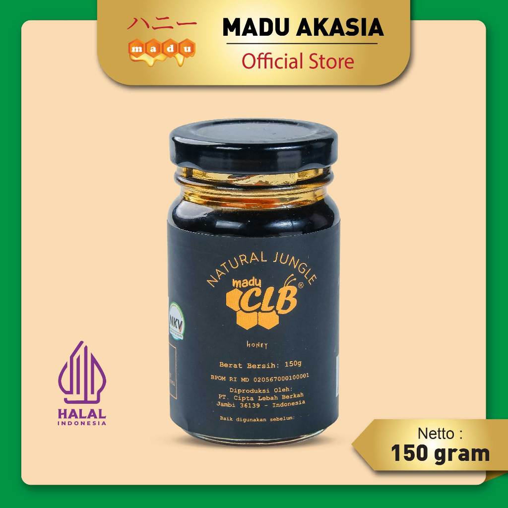 

% / Madu Hitam Akasia Anti Body Original Natural RAW Honey 150 gr