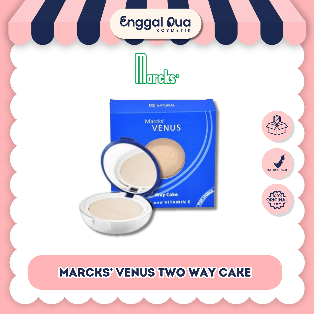 MARCKS' Venus Two Way Cake | Enggal Dua Kosmetik