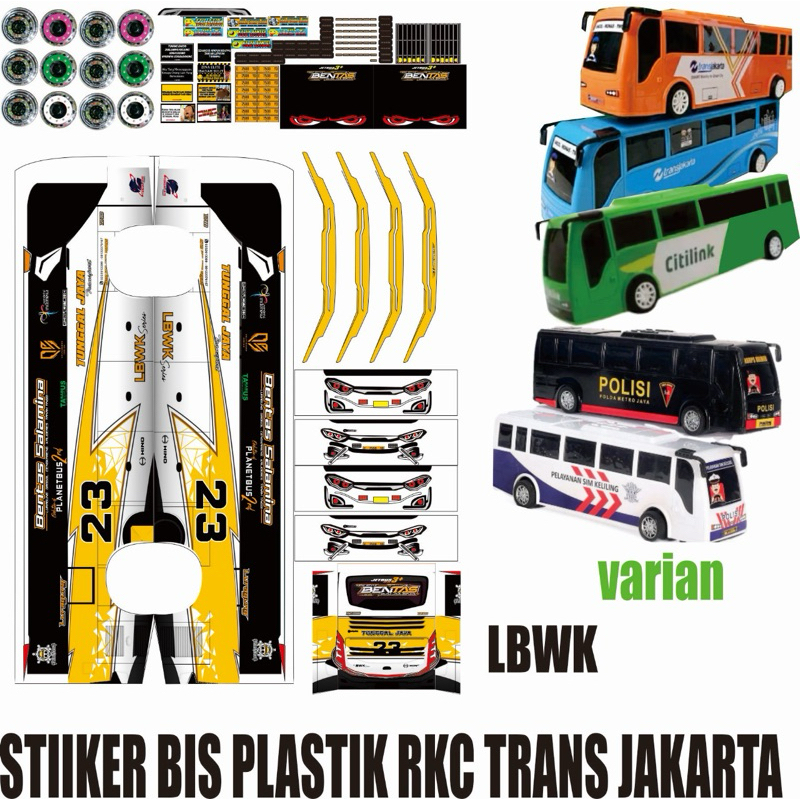 Stiker Miniatur Bis Plastik RKC Livery LBWK