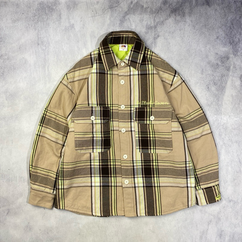 GU x Studio Seven Honest College Overshirt Jacket Casual Harrington Work Jacket