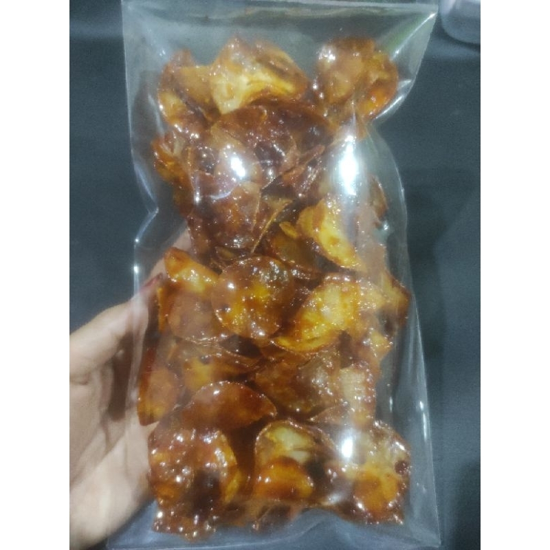 

Keripik ubi/singkong pedas manis