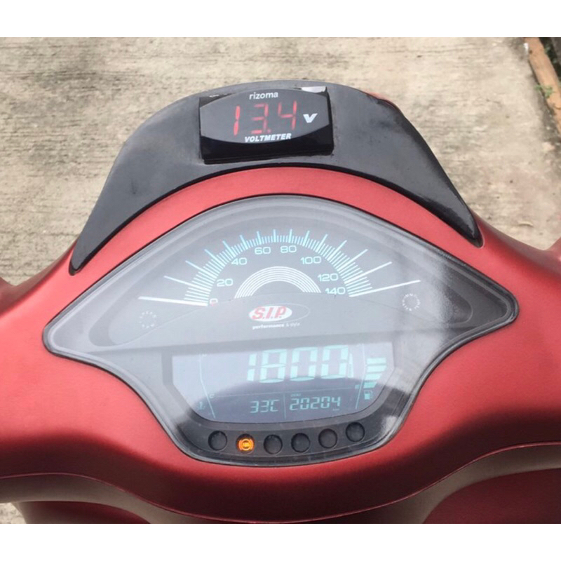 speedometer speedo digital SIP hitam Vespa sprint primavera second