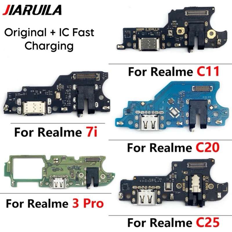 Connector Charging Realme C11 Realme 7i Realme C20 Realme 3 Pro Realme C25 Original + IC Fast Chargi
