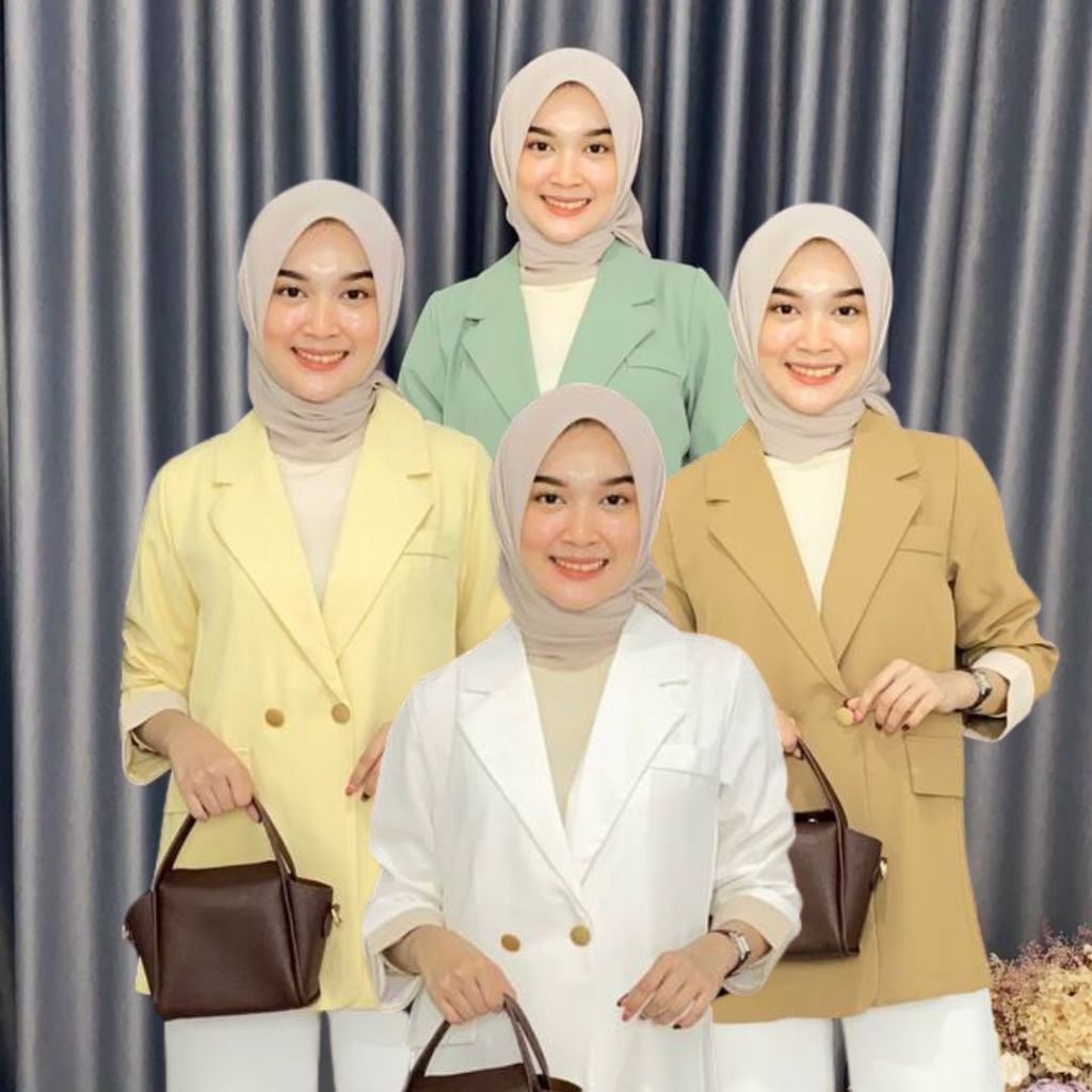 Amira - Mille Blazer (Blazer Wanita Katun Lengan Panjang)