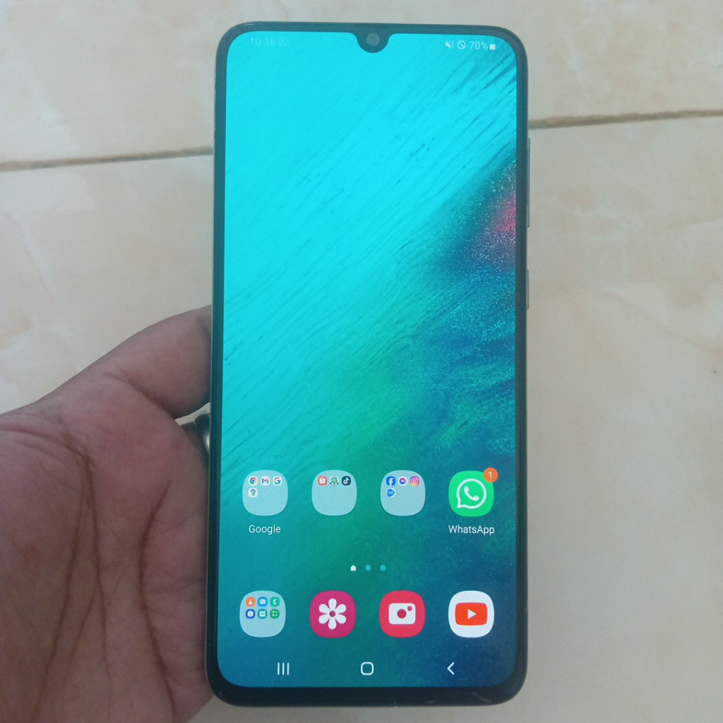 LCD Plus Frame Samsung Galaxy A70 A705 Amoled Original Copotan LCD Samsung Galaxy A70 Original LCD S