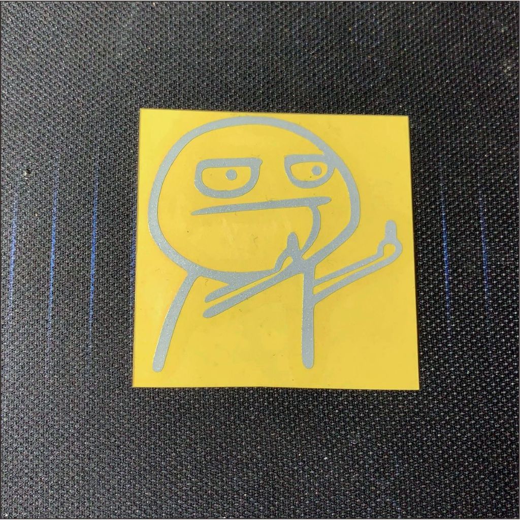 Sticker Motor Emoji Apple Garra Honda Reflektif