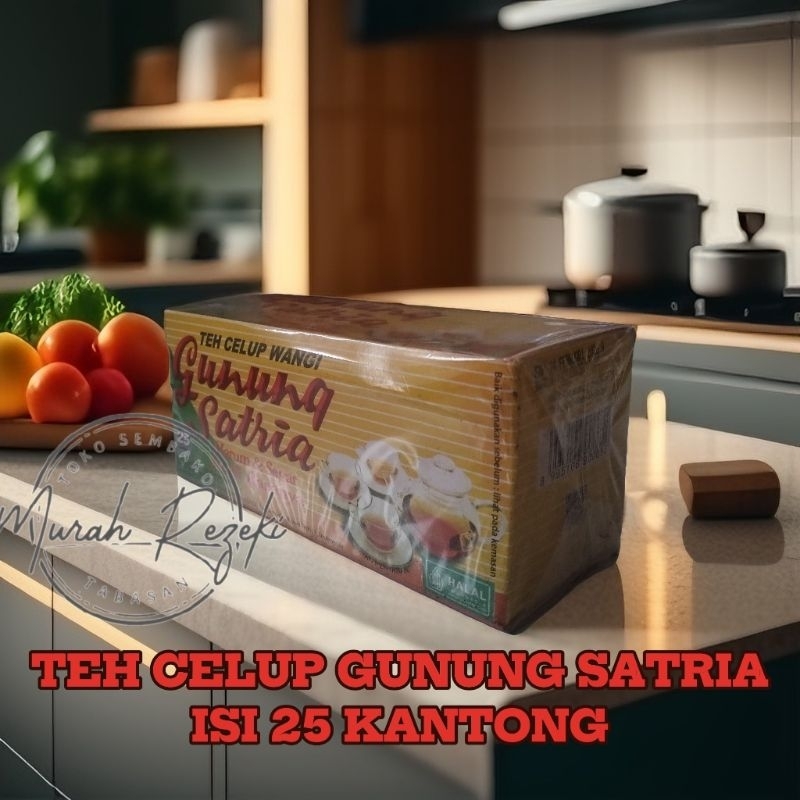 

Teh Celup Gunung Satria Isi 25 Kantong / Teh dari Kalimantan Selatan Harum Wangi & Segar Khas Kalsel