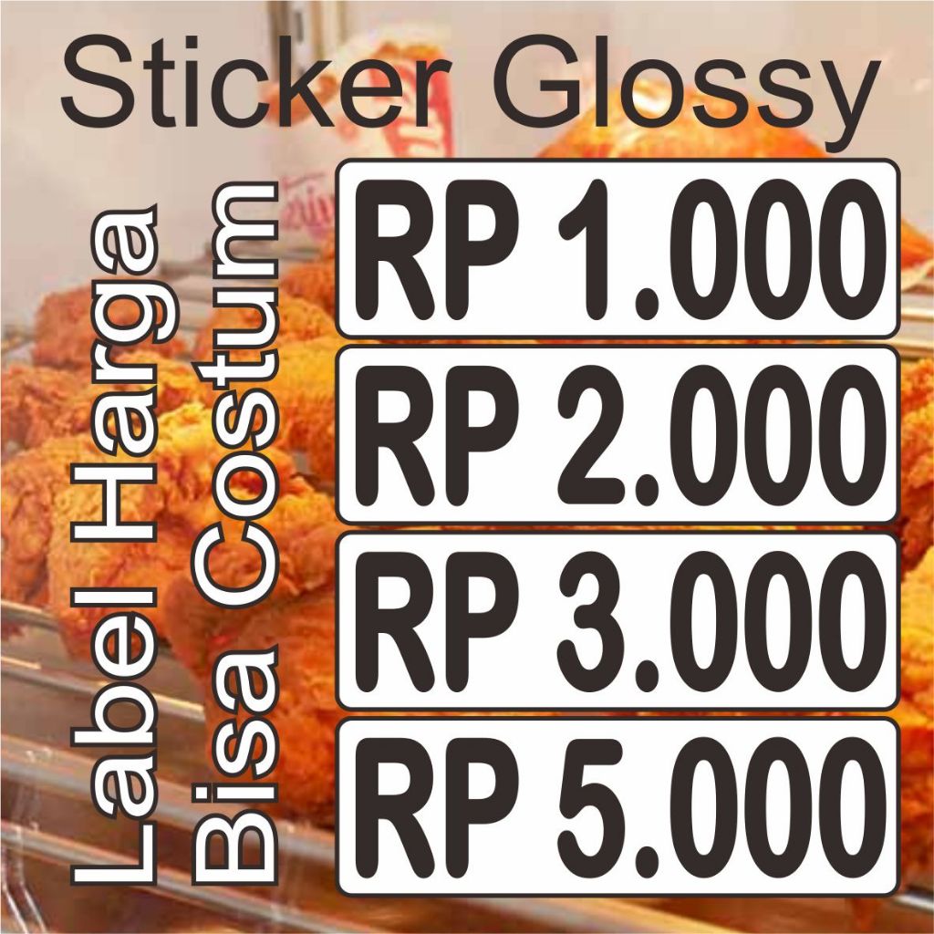 

Sticker Tulisan Harga Produk Label Jualan Stiker Tempel Etalase Toko Warung Kios Gerobak