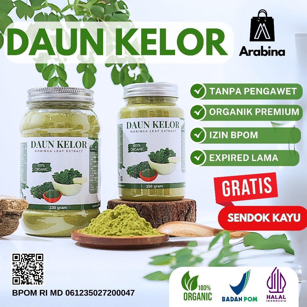 

Arabina Bubuk Daun Kelor Original 100% Estrak Moringa Peninggi Badan