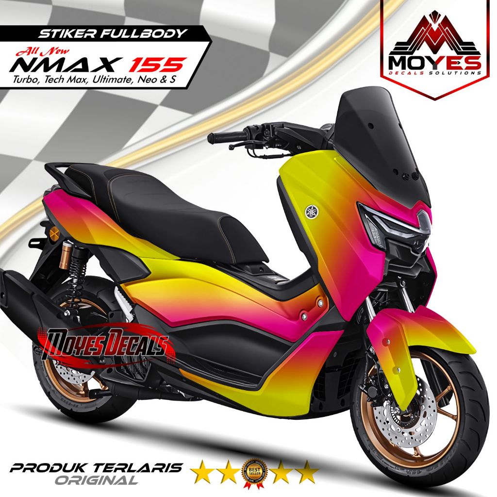 Moyes Decal Stiker - Decal New NMAX Turbo Neo - Stiker Motor New NMAX Turbo Neo Bunglon