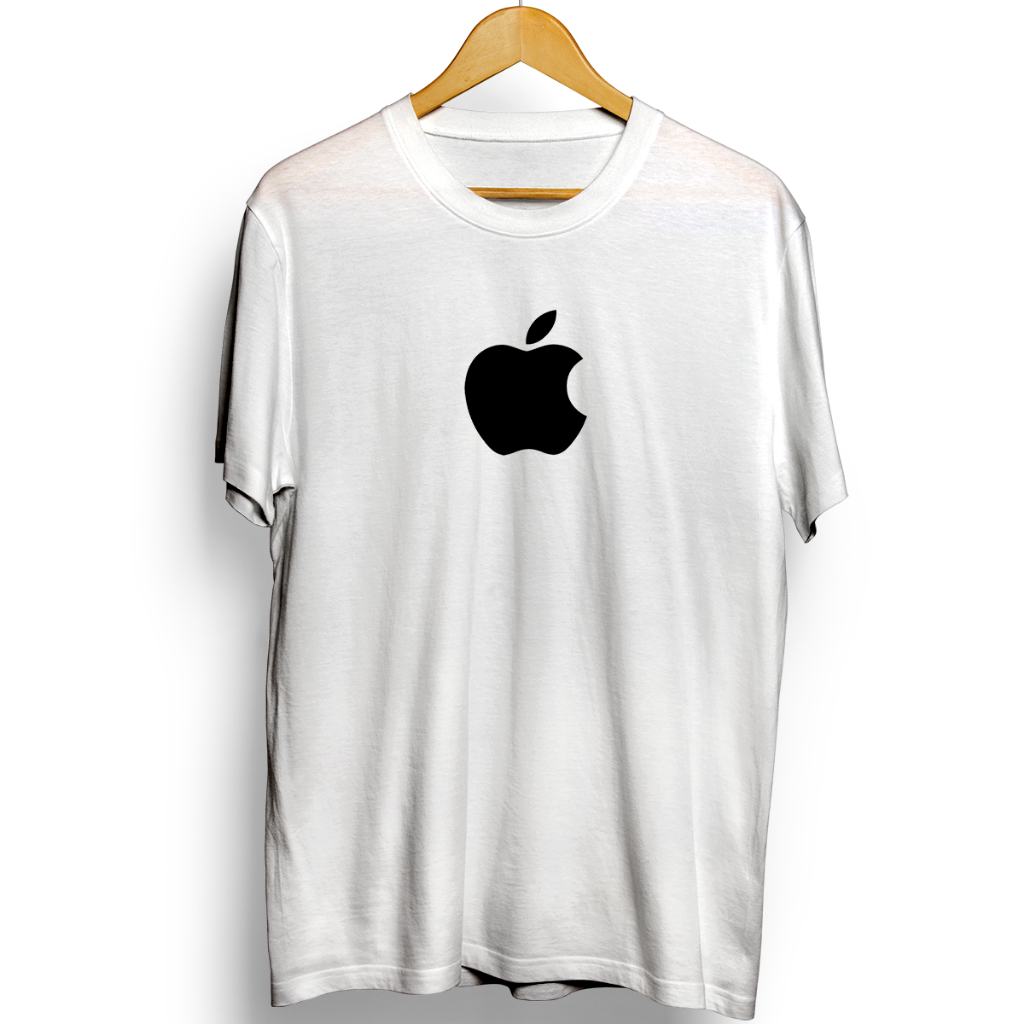Baju Kaos Pria Wanita Kekinian | Baju Kaos Distro Pria Apple | Oversize Jumbo XXXL