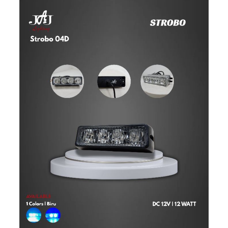 Lampu Kedip 4D | Biru | Lampu Kedip Mobil Motor | JAJ Light