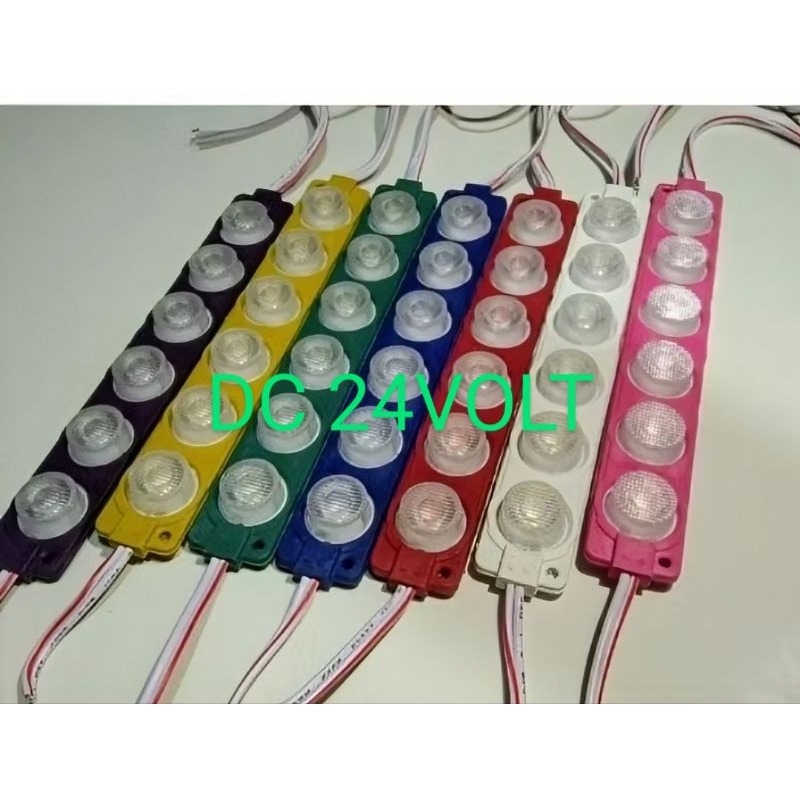 LAMPU LED MODUL 6 MATA 24VOLT LAMPU KOLONG/NEON BOX