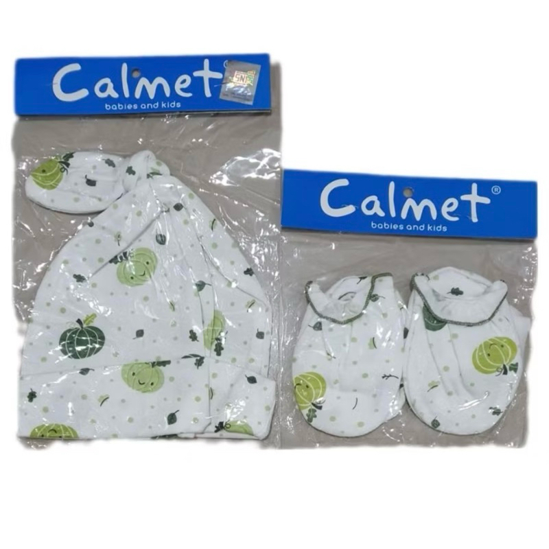 Boobaa Topi Sarung Tangan Kaki Baby Bayi Newborn Merk Calmet