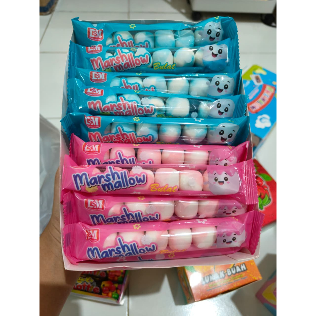 

(10 PCS) DSM MARSH MALLOW BULAT - MARSHMALOOW BATU