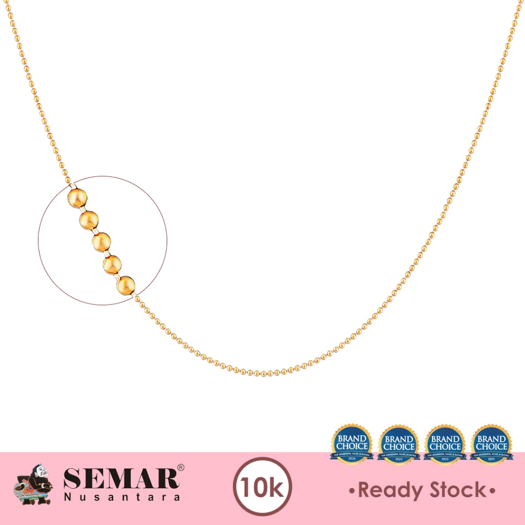 Kalung Emas Luna Beads Gold 10K Semar Nusantara