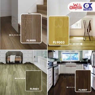 Flooring lantai karpet parket vinyl vinil pvc stiker Polyvinyl Chloride  bahan tebal 1 Meter Bukan L