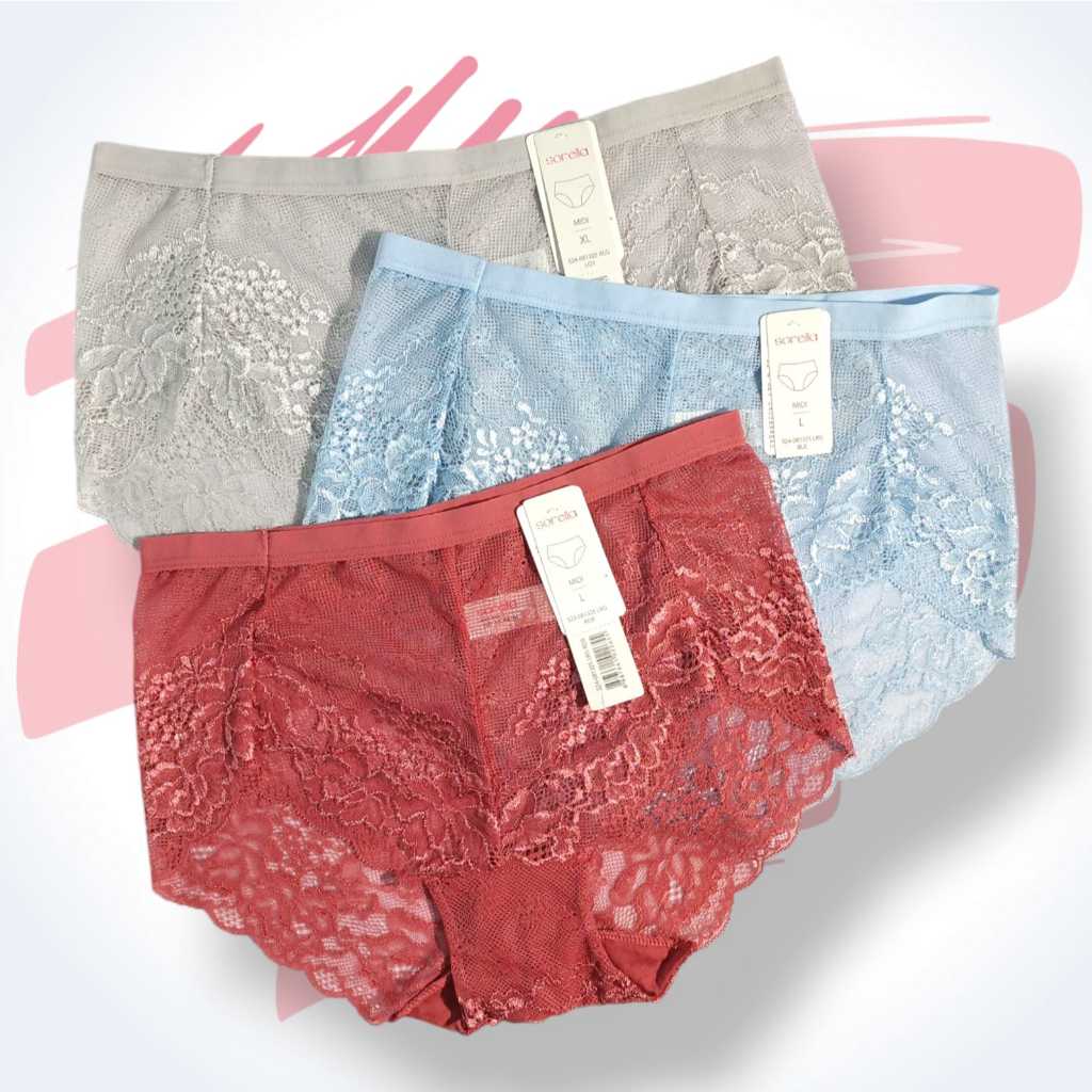 Celana Dalam Wanita Renda Sorella 1325 - Model Midi