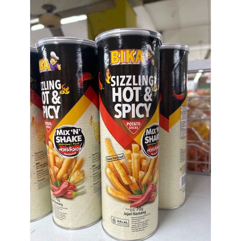 

Bika sizzling hot&spicy 70gr potato sticks