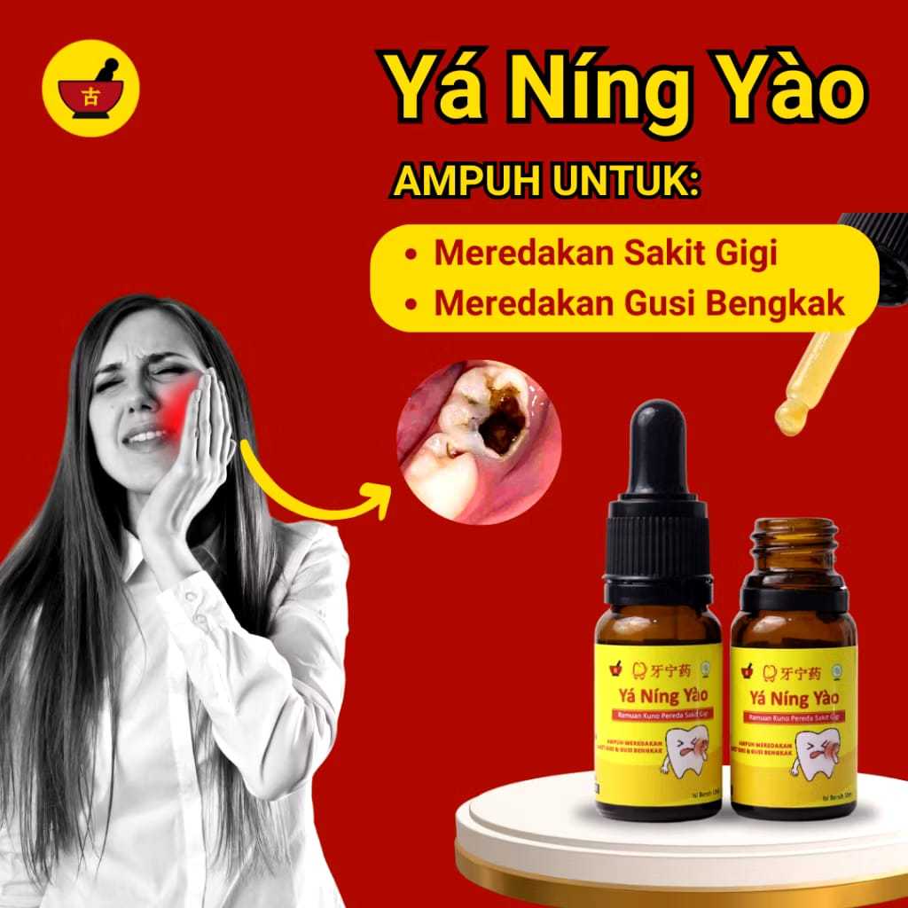 Obat Sakit Gigi Berlubang Gusi Bengkak Paling Ampuh YA NING YAO Herbal
