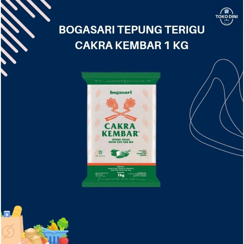 

Tepung terigu cakra kembar 1kg