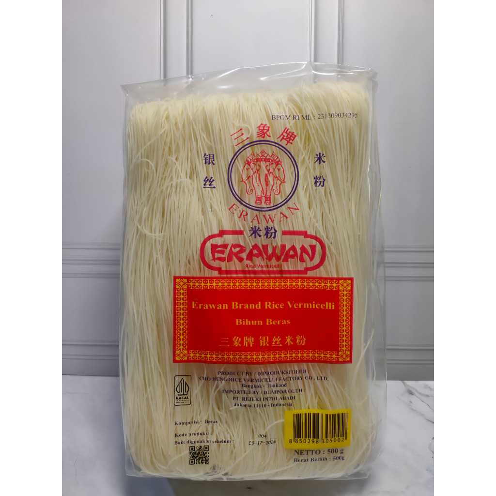 

Erawan Bihun Rice Vermicelli 500gr / Bihun Beras