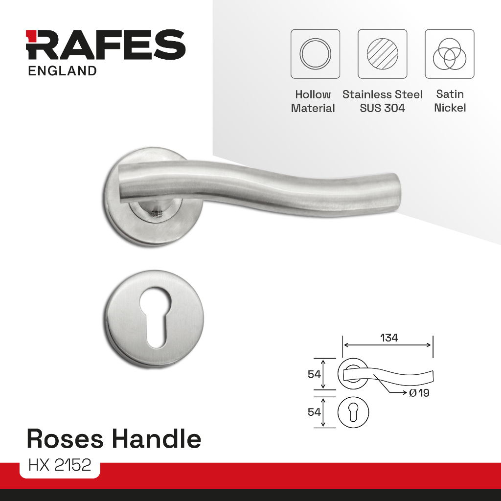 HANDLE PINTU ROSES RAFES ENGLAND | HX 2152