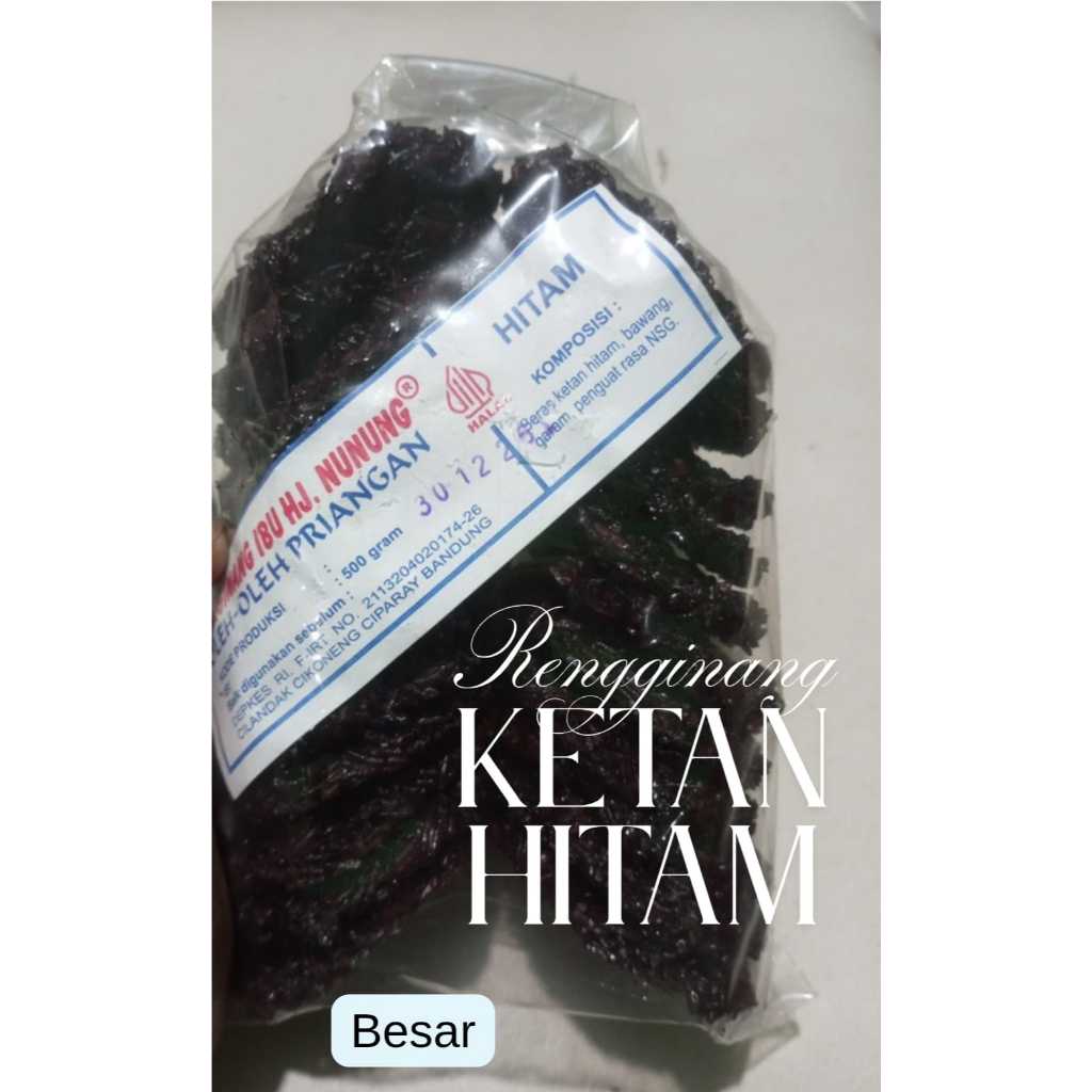 

Rengginang Mentah Khas Bandung/Renggginang Hitam