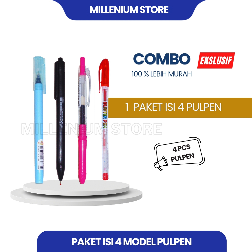 

Pulpen / Pulpen Gel / Ballpoint / Pulpen jel / Pulpen standar / Alat Tulis Set / Bingkisan Ulang Tahun / Souvenir Ultah / Hadiah Lomba / Kado Siswa / alat tulis kantor / Alat tulis ujian sekolah / perlengkapan sekolah / Cod / Duta Gemilang