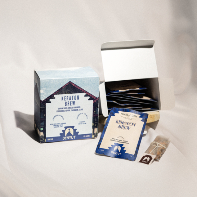 

DENYUT | Kraton Brew Tea Blend Denyut | Secang, Ginger, Cardamom, Cloves | Minuman Teh