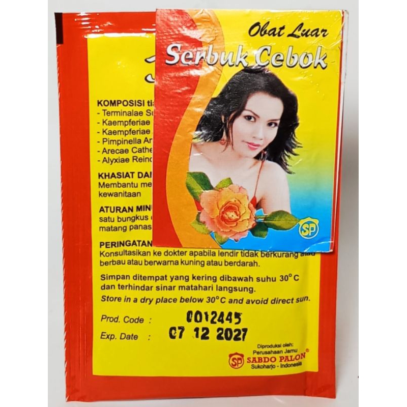

JAMU SABDO DEWI JERAWAN CAP SABDO PALON KEMASAN PACK ISI 10 SACHET