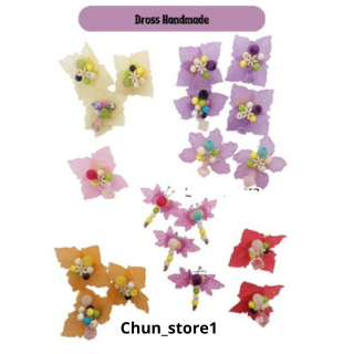 Bross Hijab Bunga-Capung Handmade | Aksesoris Hijab Handmade | Pin Hijab