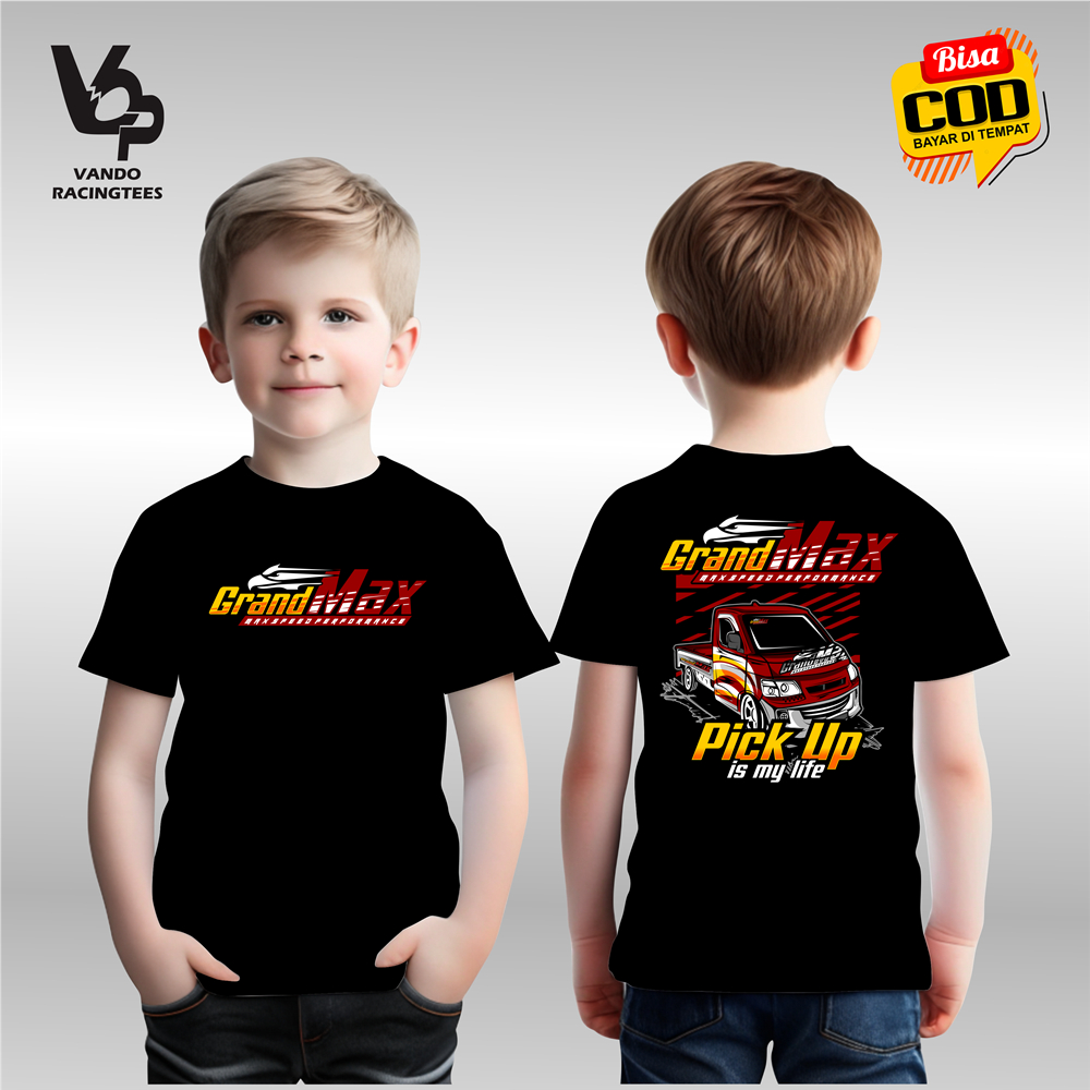 Kaos Racing Anak Grandmax Pick Up is My Life Baju Distro Racing Driver Muda Bahan Katun