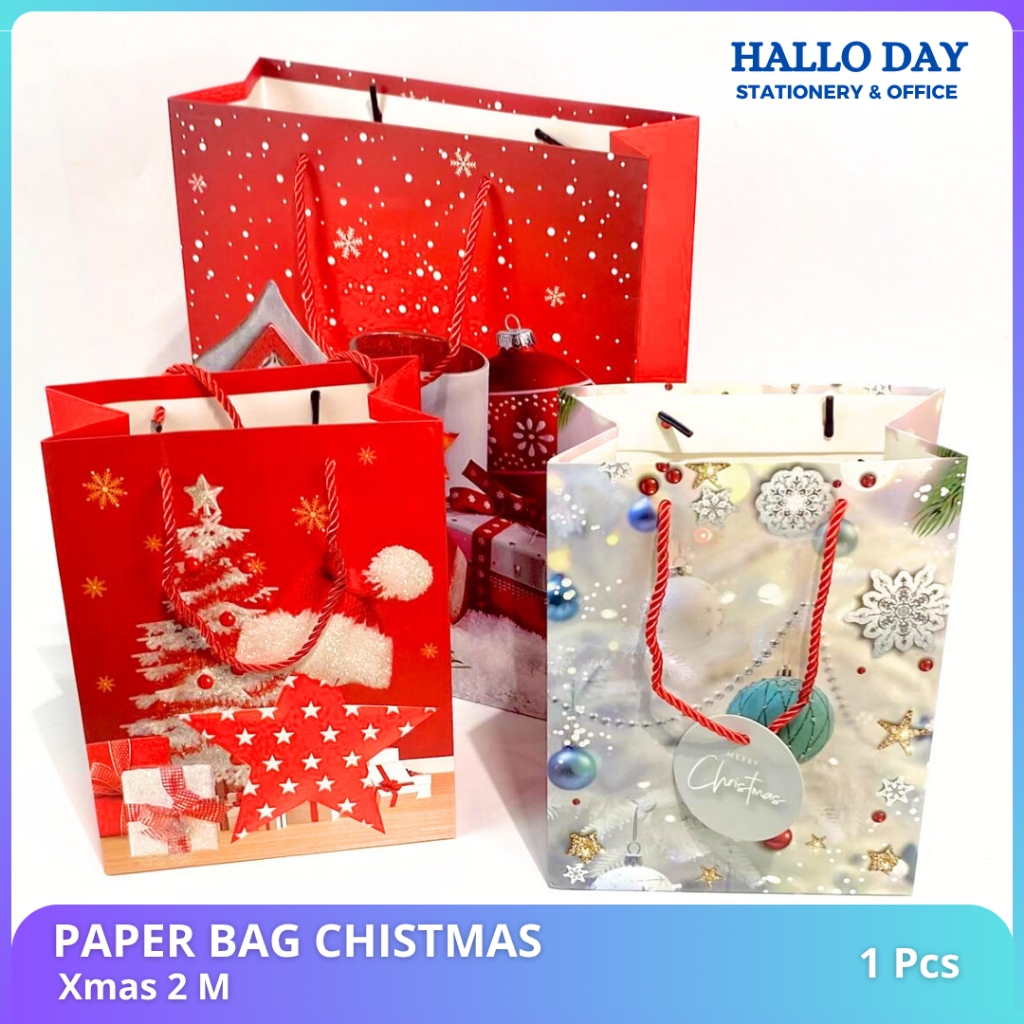 

HD PAPER BAG NATAL MERRY CHRITMAS/ TAS HADIAH NATAL AESTHETIC