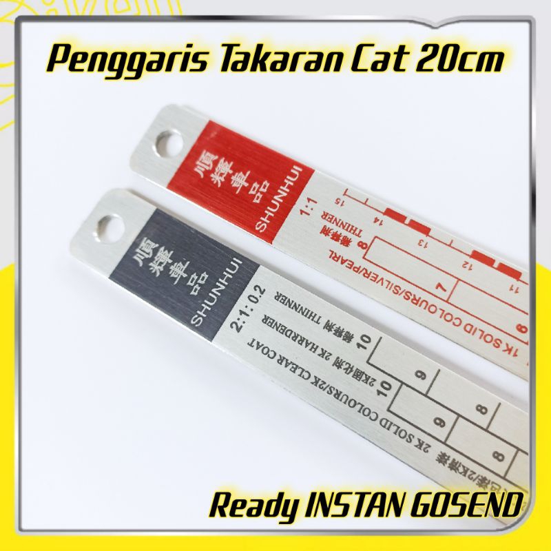 

Penggaris Takar Cat Aluminium 20cm