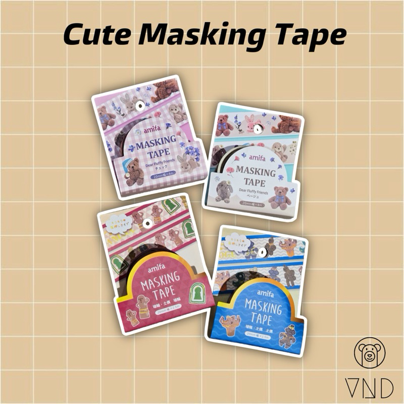 

Cute Character Masking Tape ORI Japan/ Hiasan Jurnal/ Scrapbook/ Diary