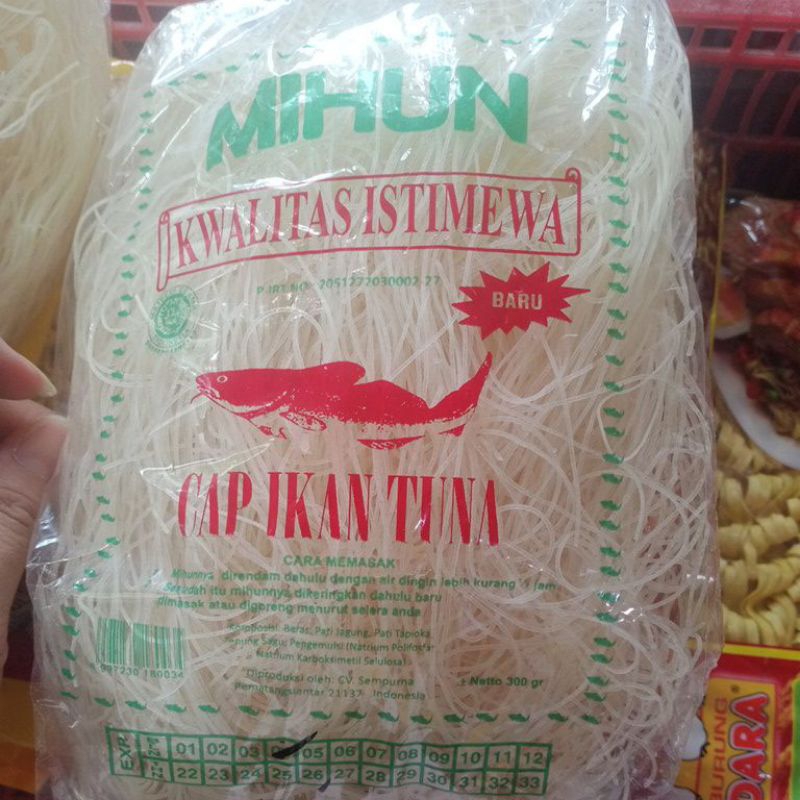 

mihun cap ikan tuna 300gr