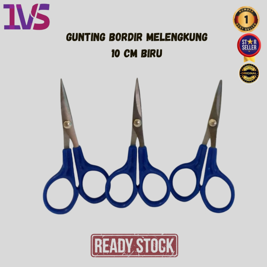 

Gunting Bordir Melengkung 10 Cm Biru Original Product