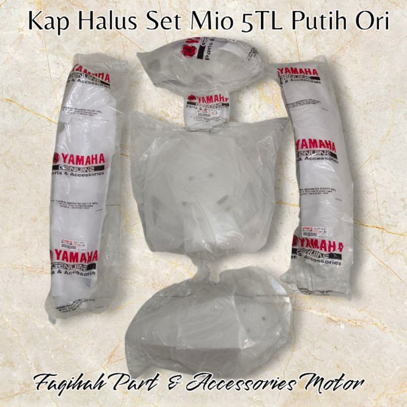 Kap halus set Mio 5TL Putih Asli Ori | 🩵FaqihahShop🩵