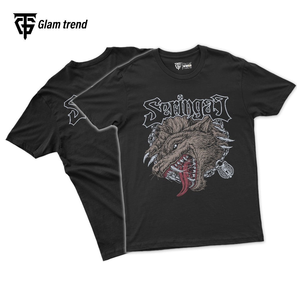 Kaos Band Seringai Tshirt band metal cotton combed 24s Unisex