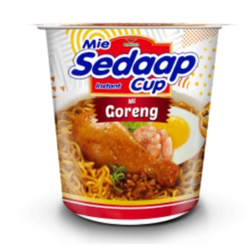 

Sedaap mie goreng cup 85gr, paket hemat 5pcs