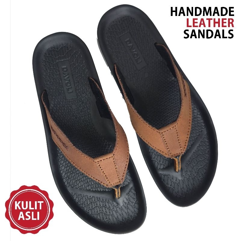 DAVOLI Sandal Kulit 5032 Tan