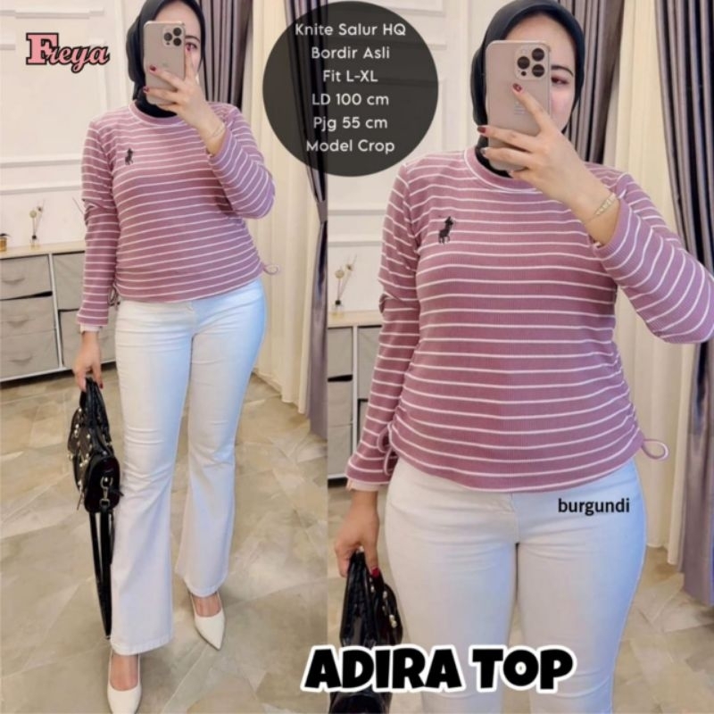 ADIRA TOP - ATASAN KNITE SALUR