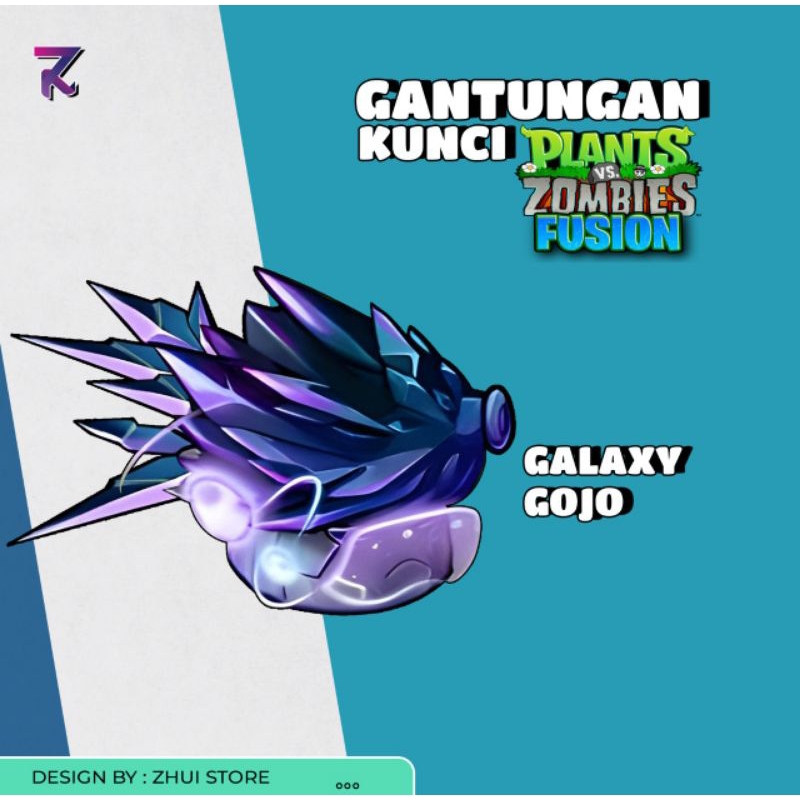 Gantungan Kunci Plant's vs Zombies Fusion Akrilik | Gantungan Kunci PvZ Fusion 2 sisi | Gantungan Ku