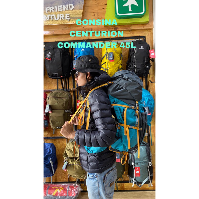 Carrier Consina Centurion Commander Esxpert Series 45 L Include Raincover Tas Gunung Backpack