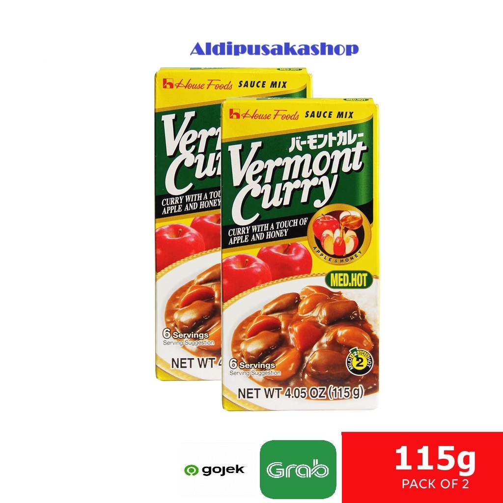 

HOUSE Vermont Curry Medium Hot 115g - Kari Jepang Pedas Sedang Made In Japan