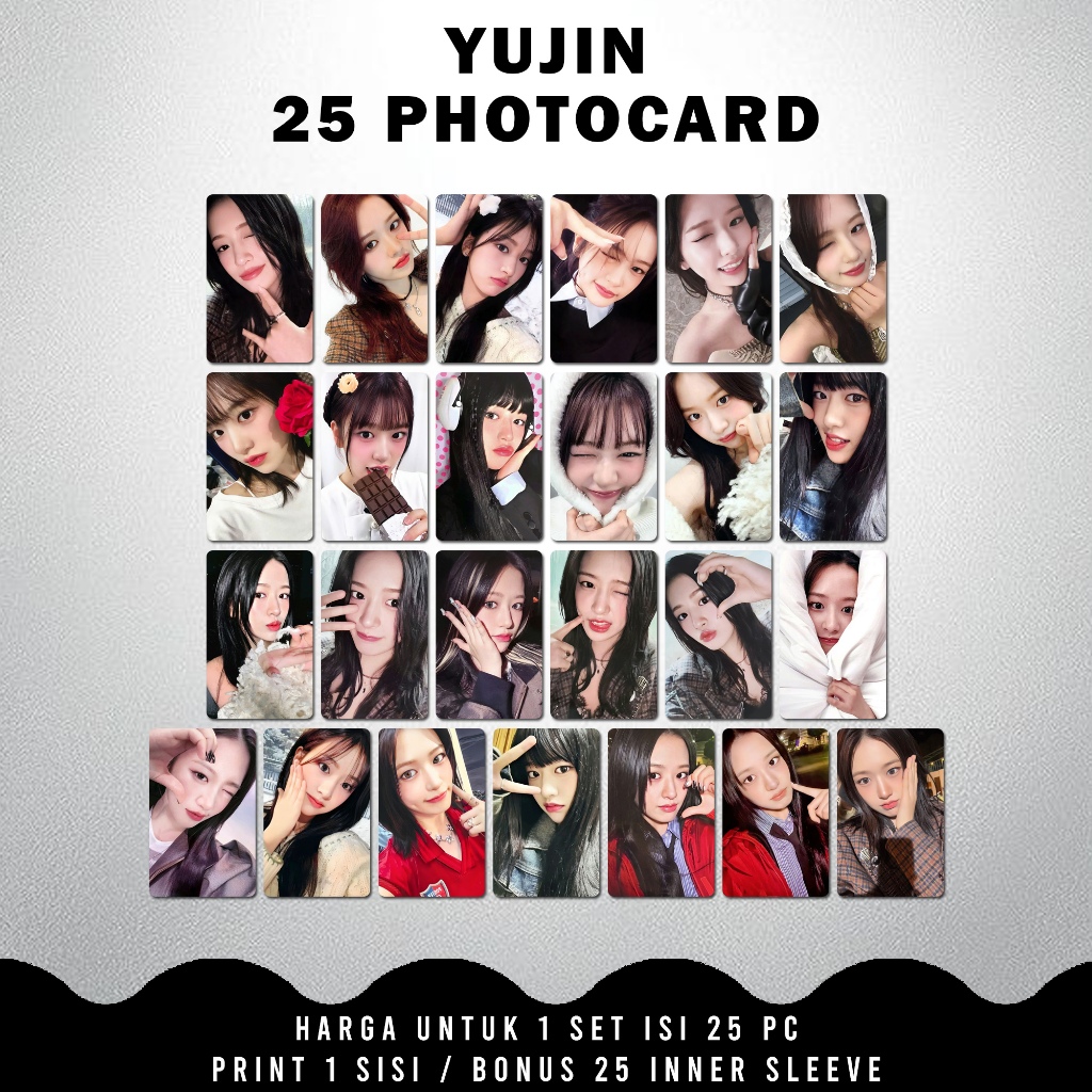 25 PHOTOCARD IVE SELCA UNOFFICIAL