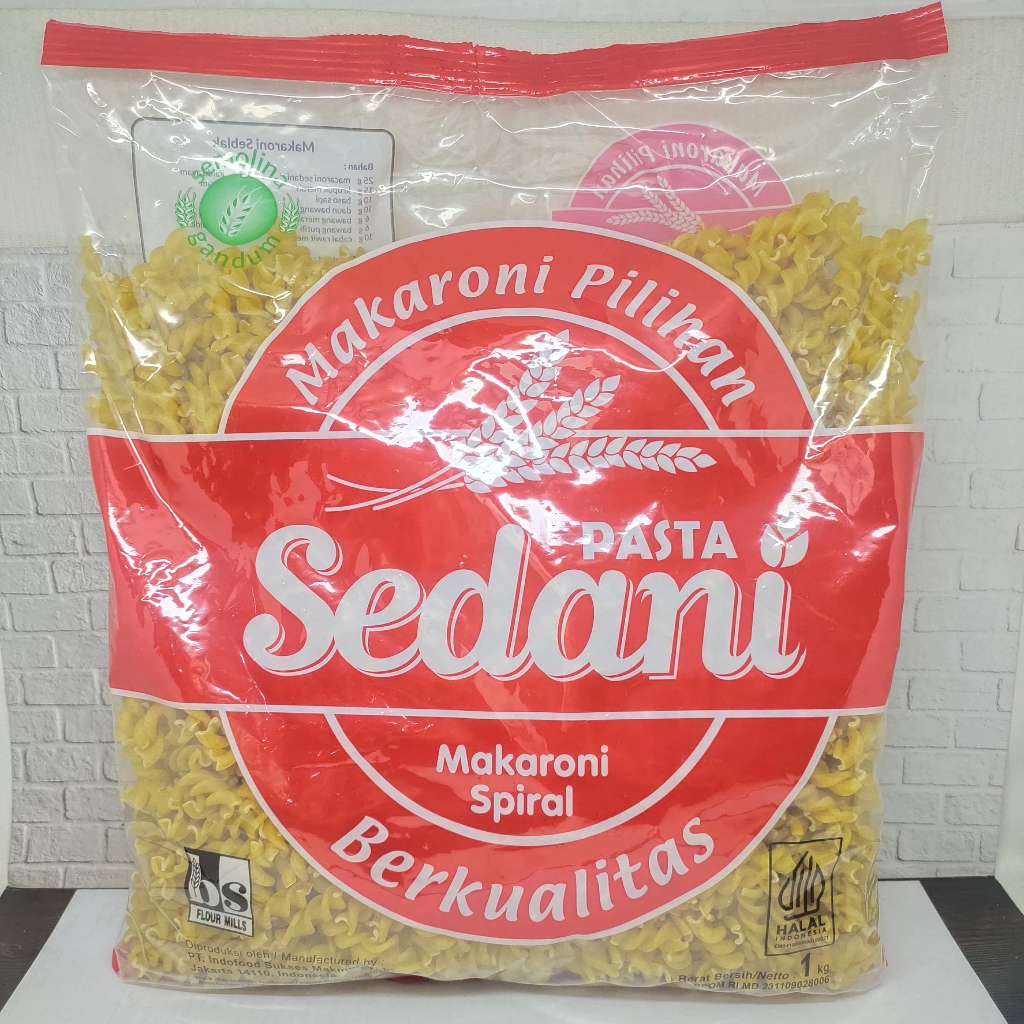 

Sedani Makaroni Pilihan/Makaroni Kerang,Pipa,Spiral 1kg