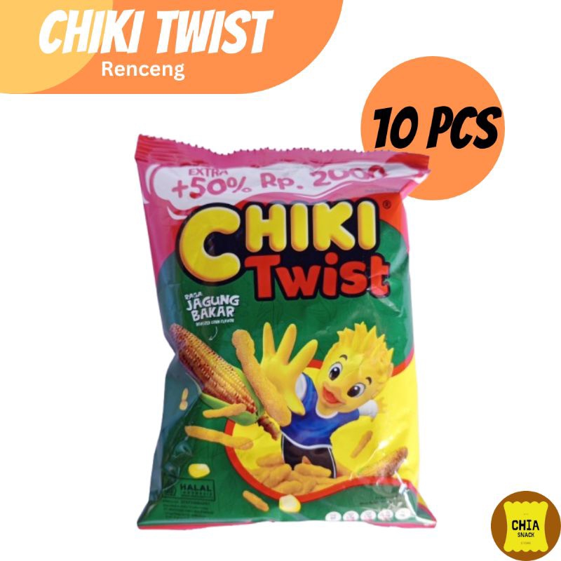 

Chiki Twist rasa jagung bakar 22,5 gram 2000 an